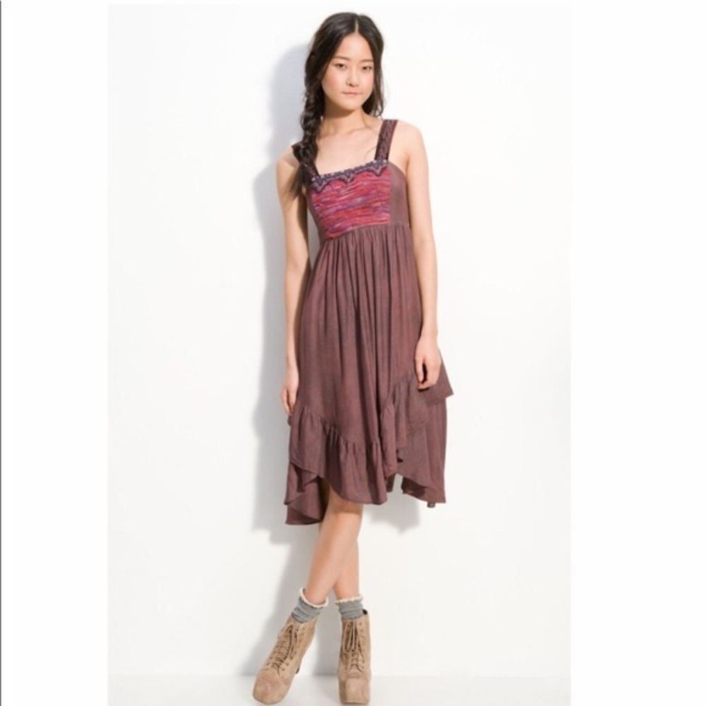 Free People Autumn Fields Midi Dress